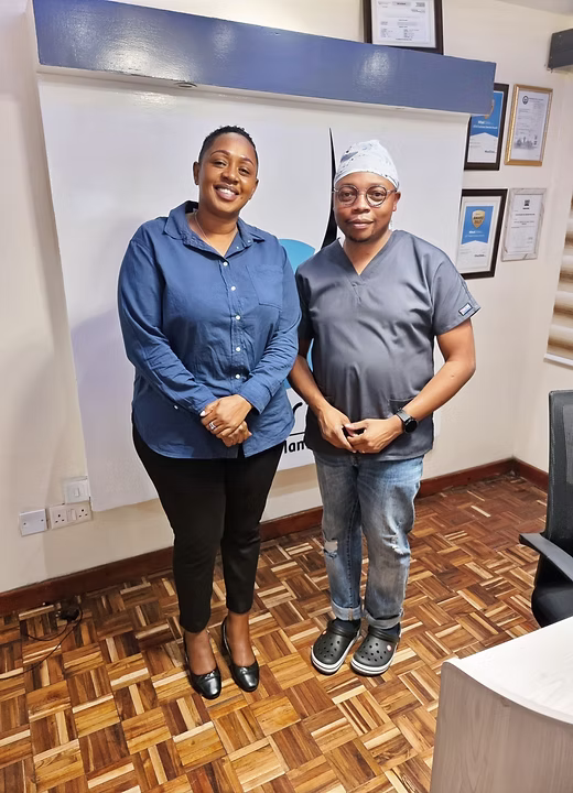 Hon. Sabina Chege at Artistic Hair Transplant Clinic